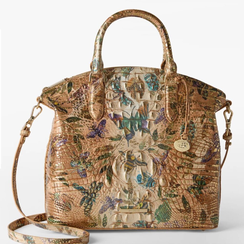 Brahmin Large Duxbury Satchel in Hill Garden Melbourne